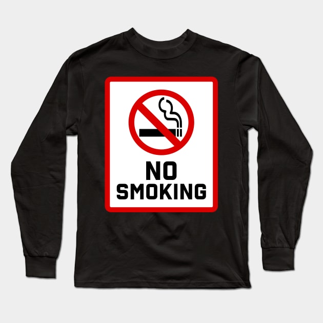 No Smoking Long Sleeve T-Shirt by Zakzouk-store